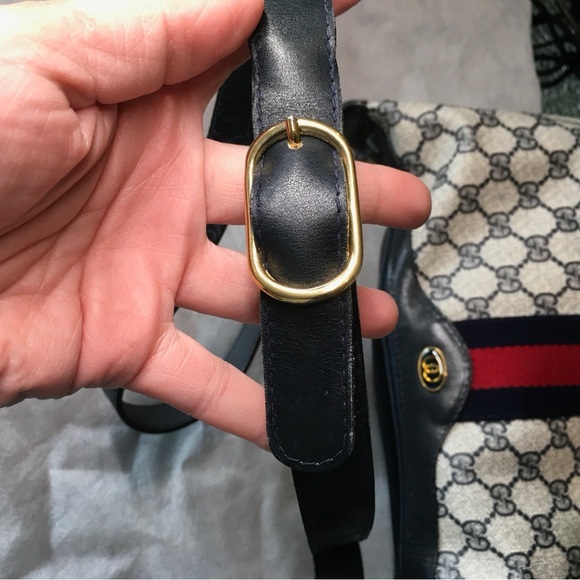 Gucci Blue Vintage Shoulder Bag - Picture 8 of 16